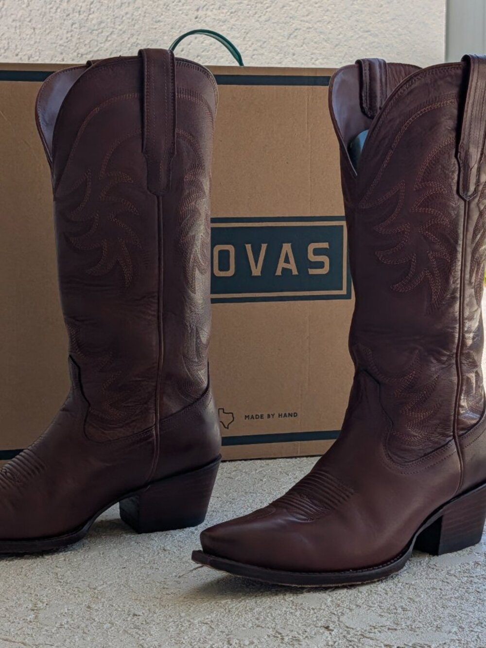 Tecovas The Annie Women's Snip Toe Western Boots in Sequoia (Brown), size 8.5 - Picture 2 of 10